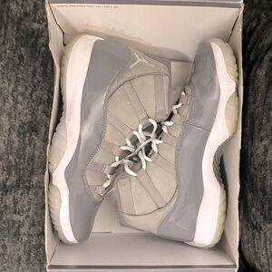 Wolf Grey Jordan 11s